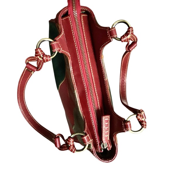 Isabella Fiore Leather Multicolored Handbag Floral Design Shoulder Bag - Picture 8 of 16